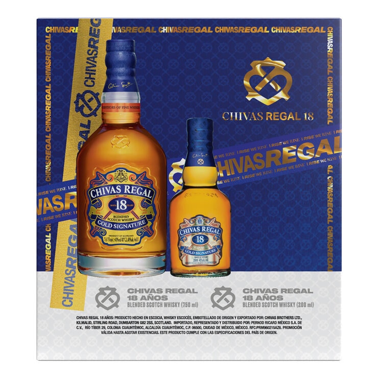 Whisky Chivas Regal 18 Años 750ml + 200 ml