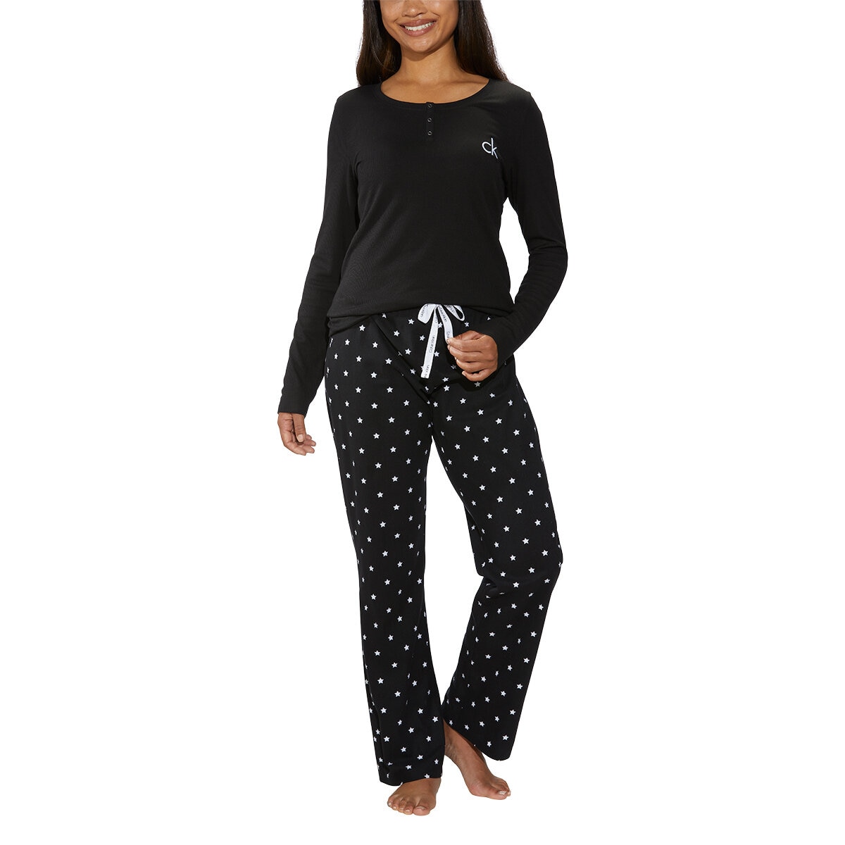 Deambular escaldadura bulto Calvin Klein Pijama para Dama 2 Piezas Negro Mediana | C...