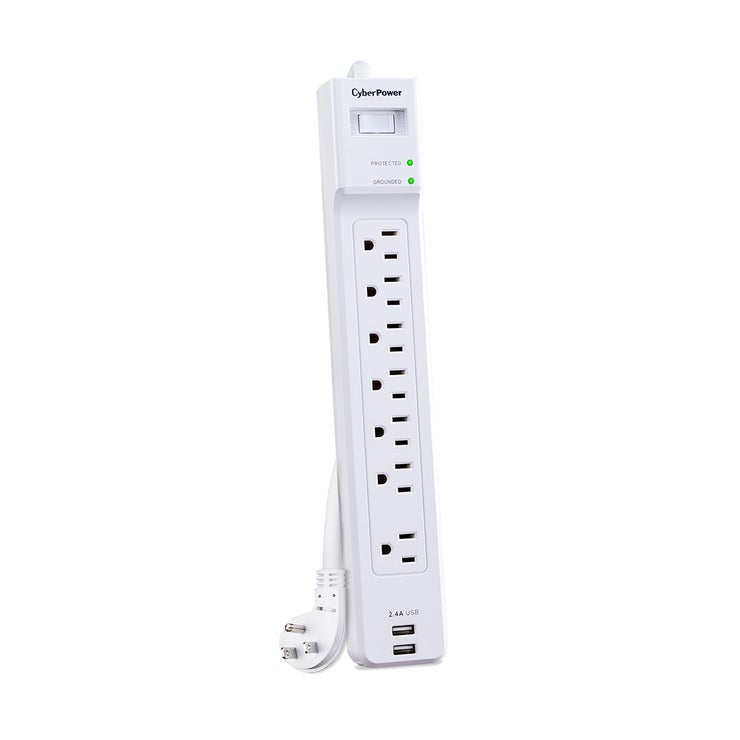 CyberPower, Supresores con Multicontactos, Cargador USB y Protección de Voltaje 4 Pack CyberPower, Supresores con Multicontactos, Cargador USB y Protección de Voltaje 4 Pack