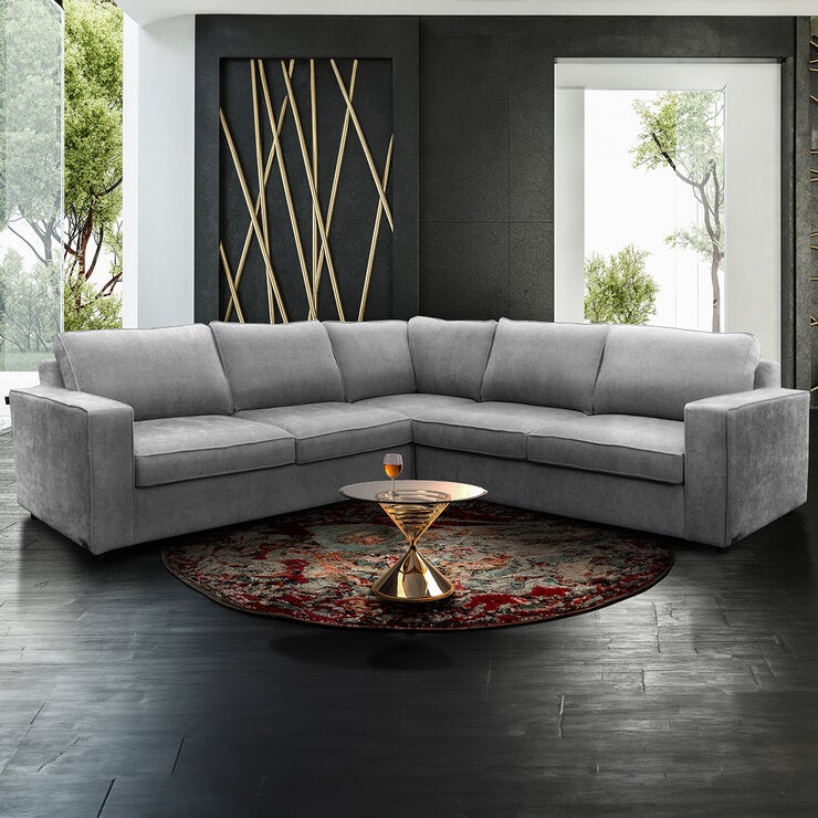 Muebles Liz, Rodius, Sala Modular De 3 Piezas Gris Muebles Liz, Rodius, Sala Modular De 3 Piezas Gris