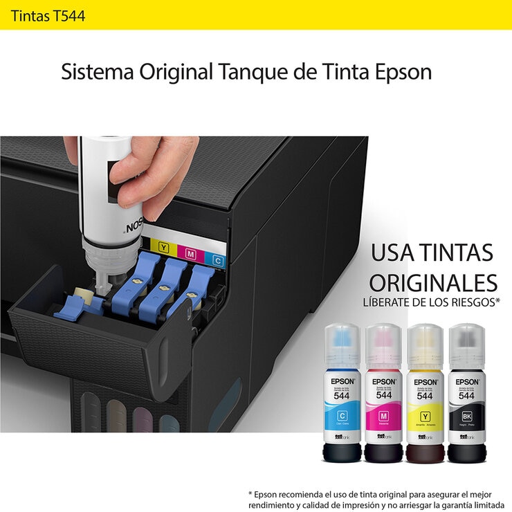 Epson Paquete de 2 Tintas Color Negro Ecotank 544 Epson Paquete de 2 Tintas Color Negro Ecotank 544