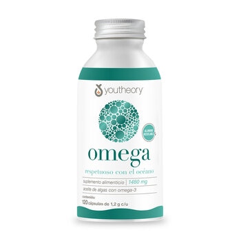 youtheory omega 3 de origen vegetal amigable con el oceáno