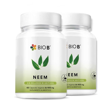 Bio B NEEM 2 Frascos de 60 Cápsulas c/u