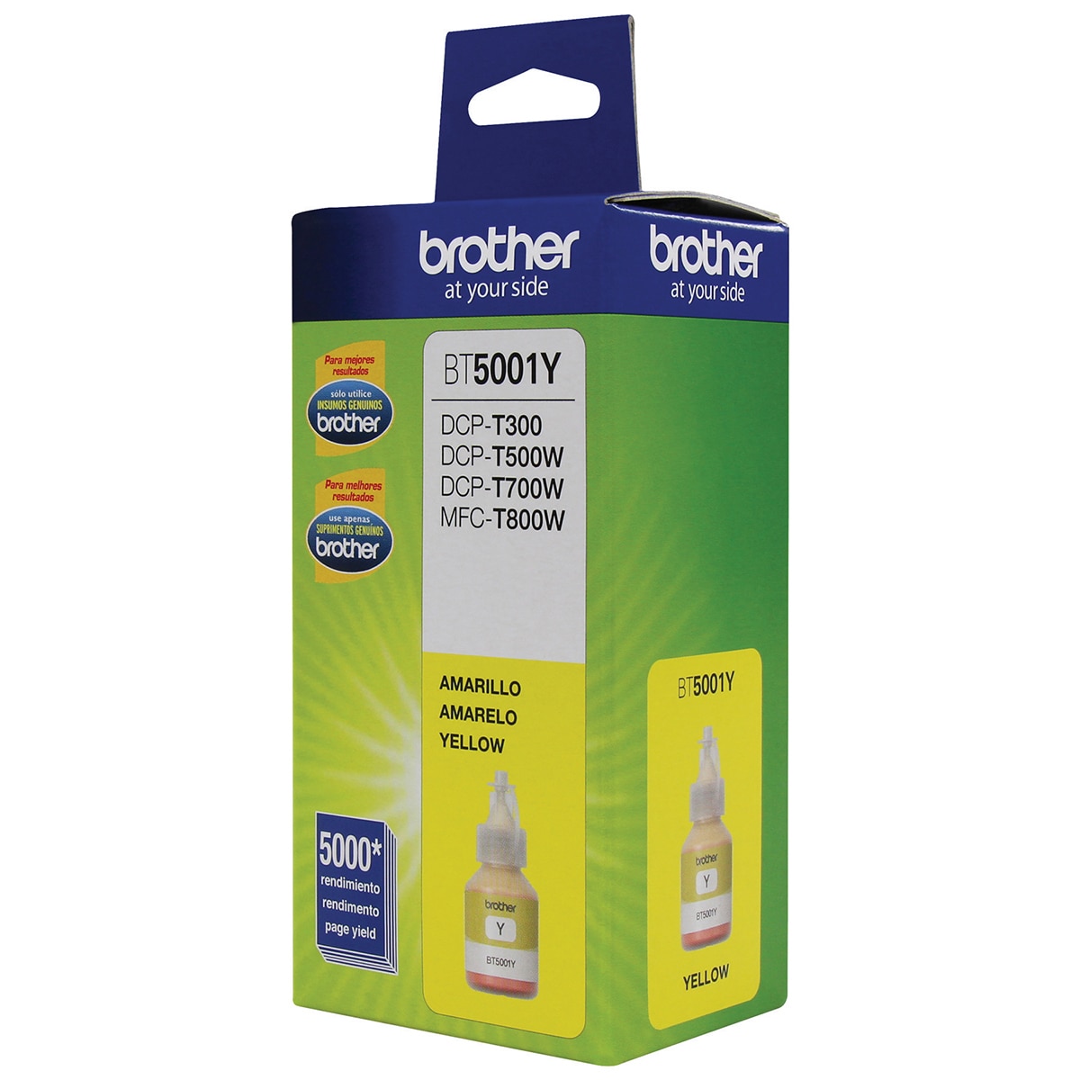 Brother botella de tinta 5001Y amarillo (3 piezas)