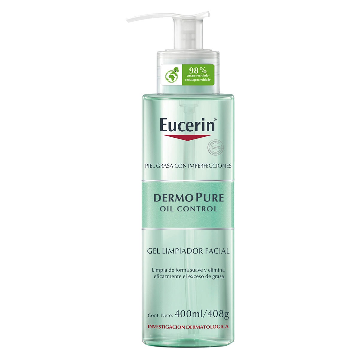 Eucerin DermoPure Gel Limpiador 2 pzas de 400 ml + 75 ml 