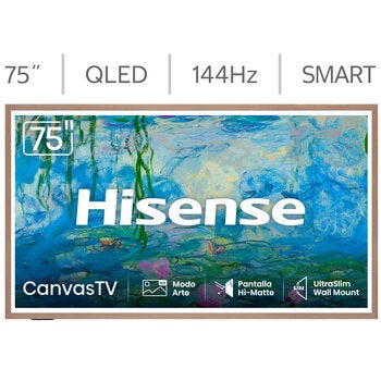 Hisense Pantalla 75" Hi-QLED 4K Canvas Google TV 75S7SG Hisense Pantalla 75" Hi-QLED 4K Canvas Google TV 75S7SG