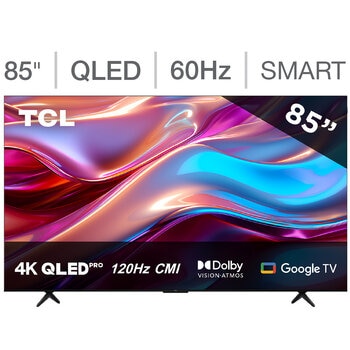 tcl pantalla 85" qled 4k google tv