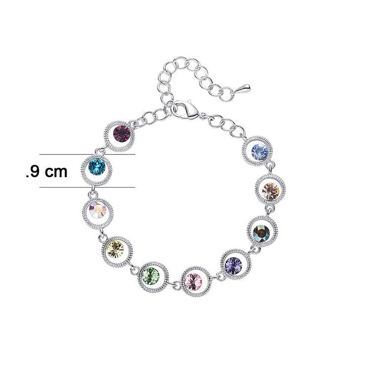 Mayfer, Pulsera variedad de colores, con Cristal Austríaco Mayfer, Pulsera variedad de colores, con Cristal Austríaco
