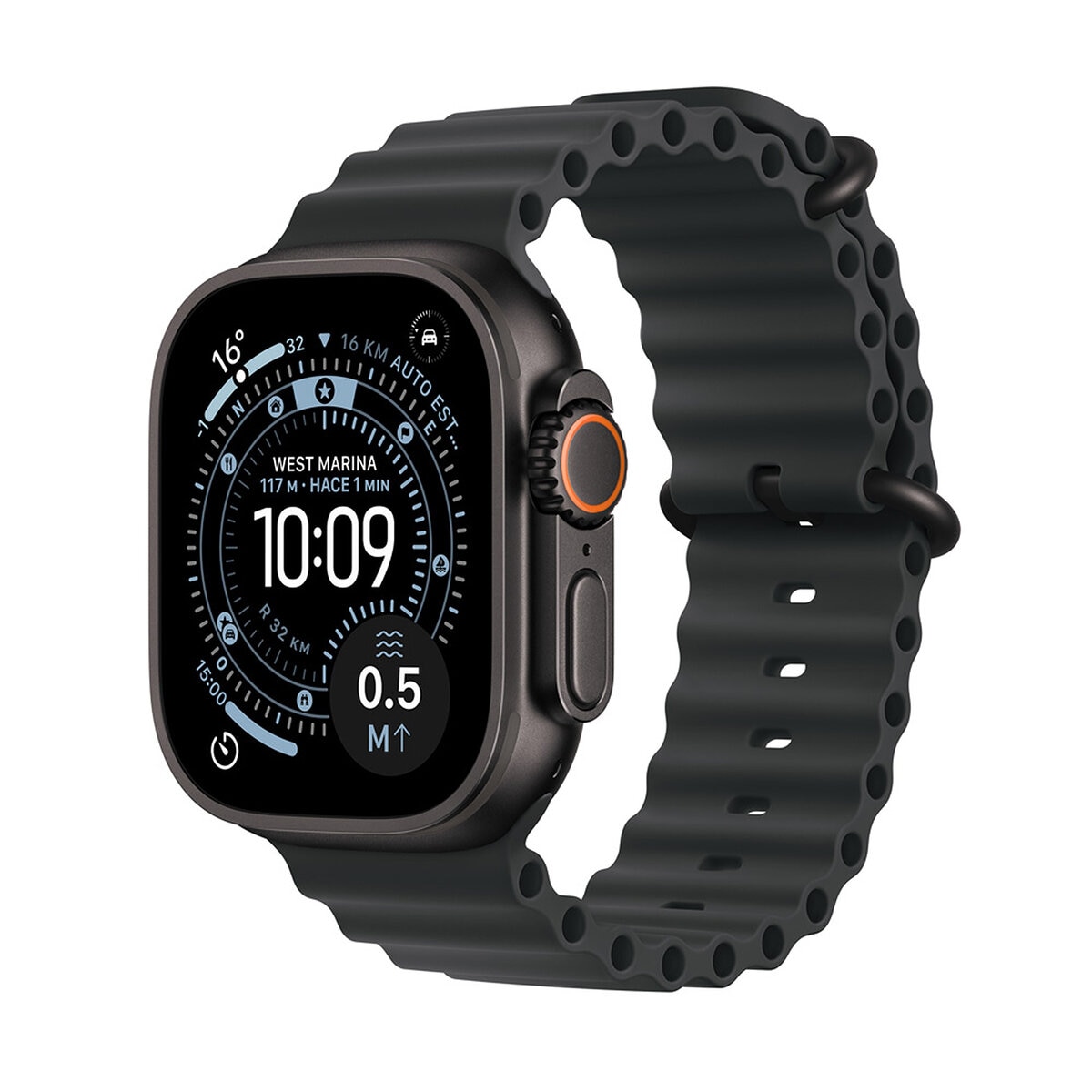 Apple Watch Ultra 3 (GPS + Celular) 49mm Titanio Negro + Correa Ocean Negro - Unitalla Apple Watch Ultra 3 (GPS + Celular) 49mm Titanio Negro + Correa Ocean Negro - Unitalla