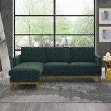 Henredon, Sofá Reversible De Tela Estilo Chaise Henredon, Sofá Reversible De Tela Estilo Chaise