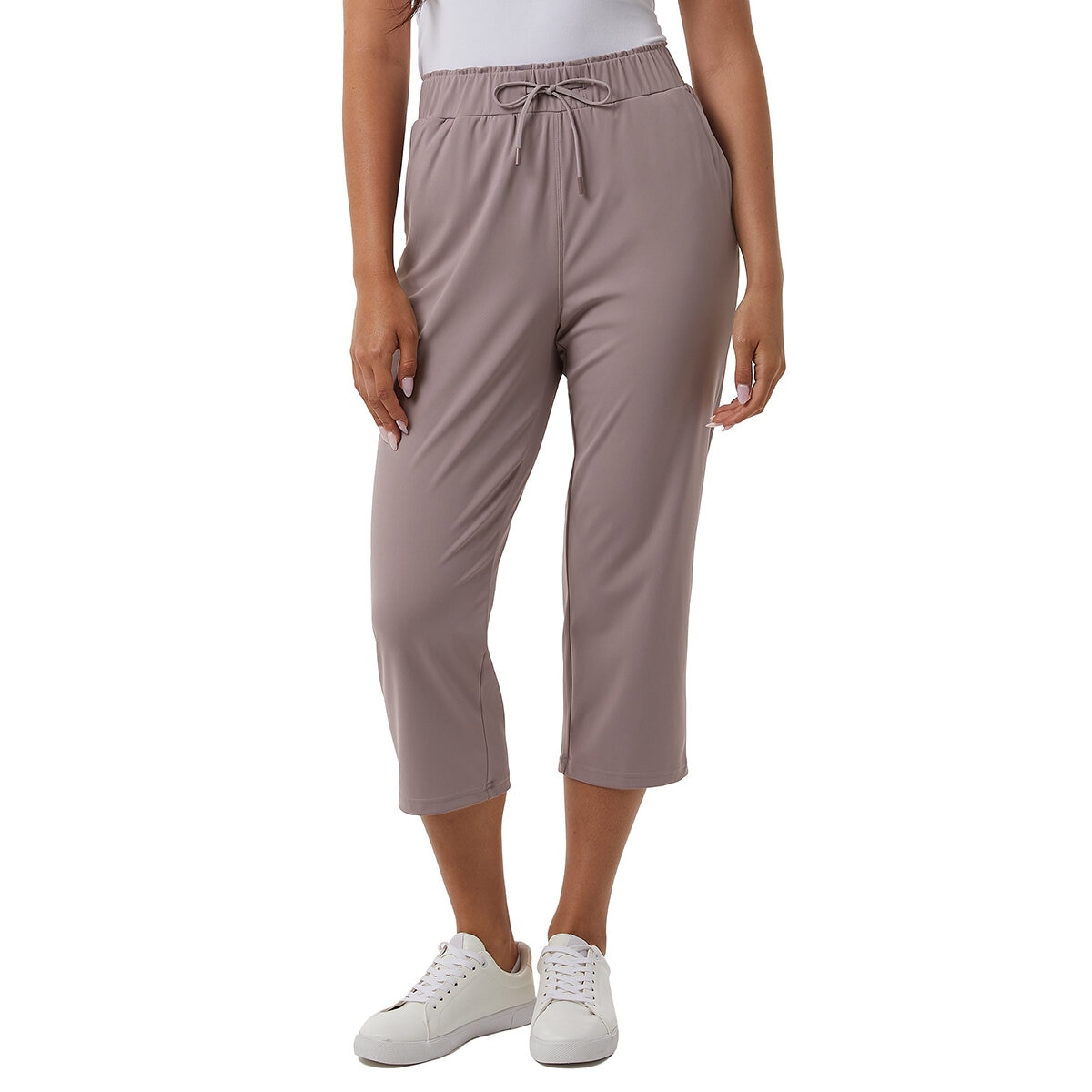 32 Degrees Cool Pantalones Capri para Dama Morado Extra Grande