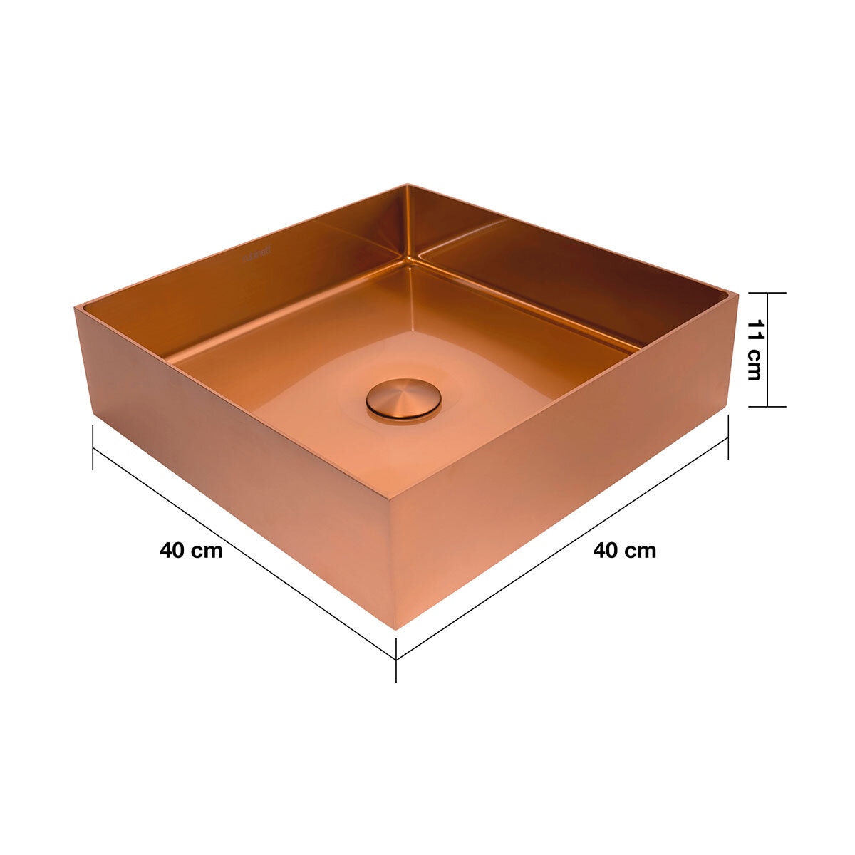Rubinett, Ovalin de Baño Cuadrado - Cobre