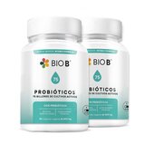 Bio B Probióticos 75 Billones 2 Frascos de 30 Cápsulas c/u