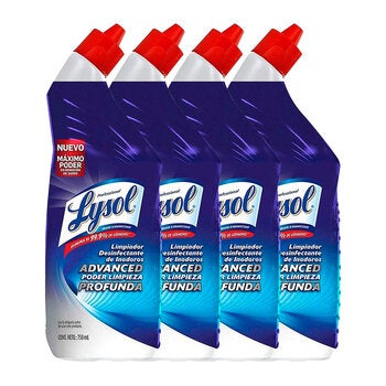 Lysol Advanced Limpiador Desinfectante para Inodoro 4 pzas de 750 ml Lysol Advanced Limpiador Desinfectante para Inodoro 4 pzas de 750 ml