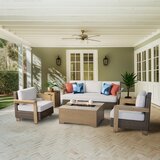 Agio, Juniper Sala con Fogatero para Patio de 5 Piezas Agio, Juniper Sala con Fogatero para Patio de 5 Piezas