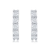 Aretes de Diamantes, 0.80ctw, Oro Blanco de 18K