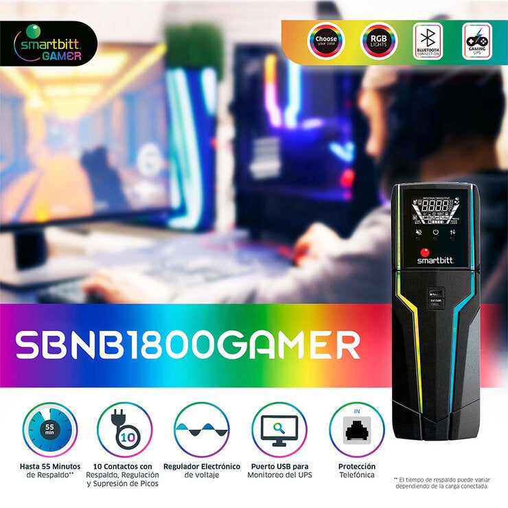 Smartbitt, UPS Gaming SBNB1800 Smartbitt, UPS Gaming SBNB1800