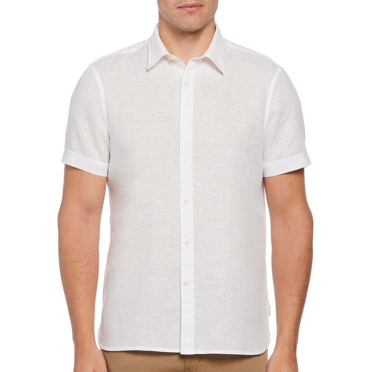 Perry Ellis Camisa para Caballero Blanco Extra Grande