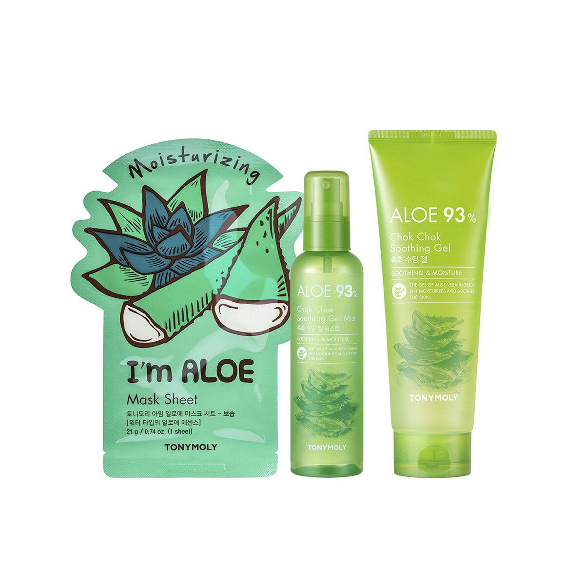 Tony Moly Aloe Pack Chok Chok 3 pzas Tony Moly Aloe Pack Chok Chok 3 pzas