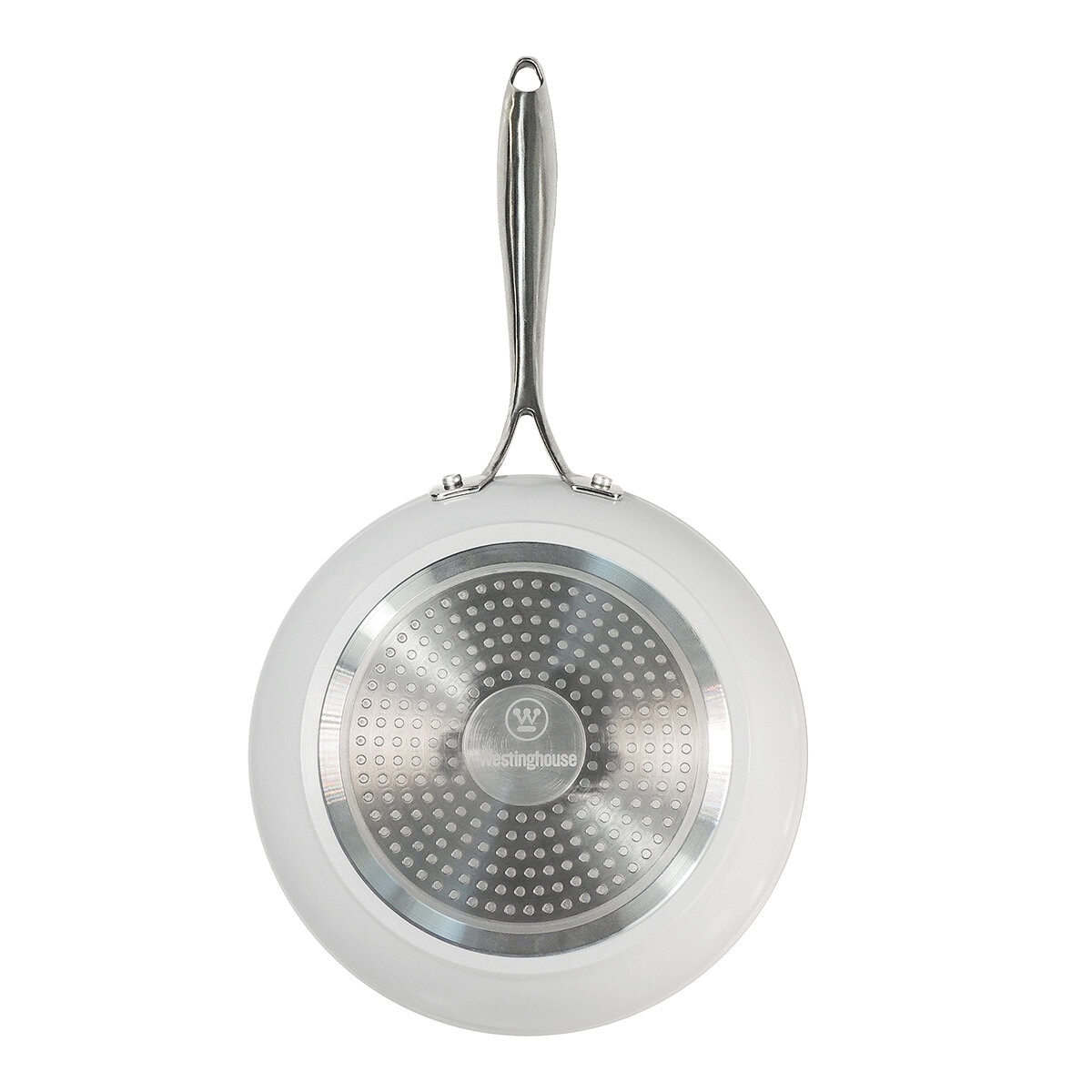 Westinghouse, Set de Sartenes 24 y 30 cm, Cerámica Blanca, Acero Inoxidable Westinghouse, Set de Sartenes 24 y 30 cm, Cerámica Blanca, Acero Inoxidable