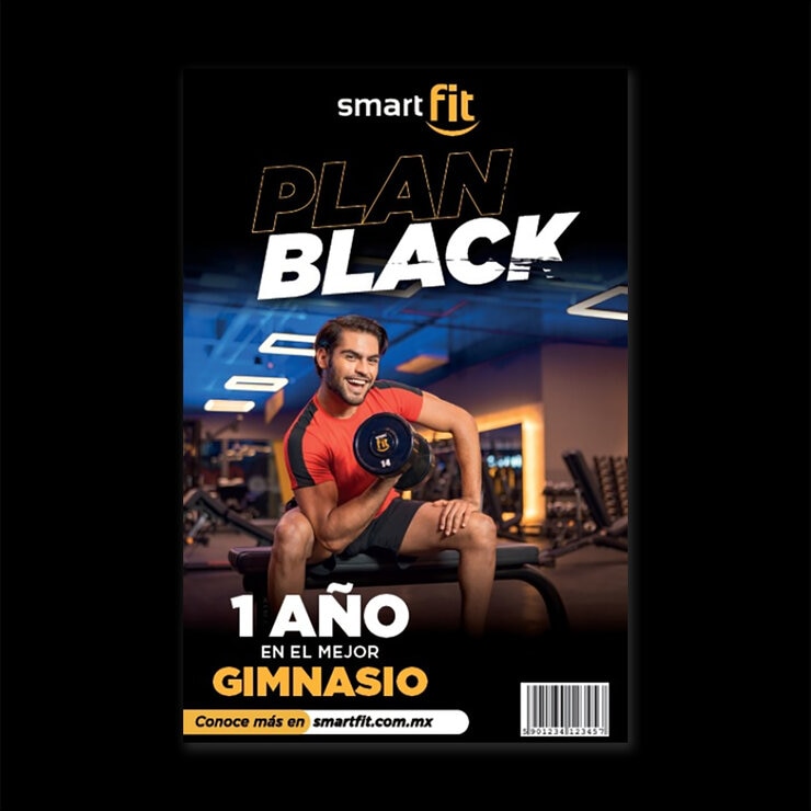 Gimnasio Smart Fit, Anualidad Plan Black de 12 meses