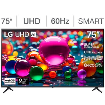 lg pantalla 75" uhd 4k ai smart tv