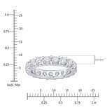 Anillo de Eternidad, 3.00ctw Diamantes, Oro Blanco de 14K