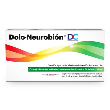 Dolo-Neurobión DC Solución Inyectable con 3 Jeringas Prellenadas de 3 ml