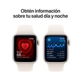 Apple Watch SE (GPS) Caja de aluminio blanco estrella 40mm con Correa deportiva blanco estrella S/M