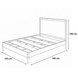 Hogare, Base de Cama Milán, Queen Size Hogare, Base de Cama Milán, Queen Size