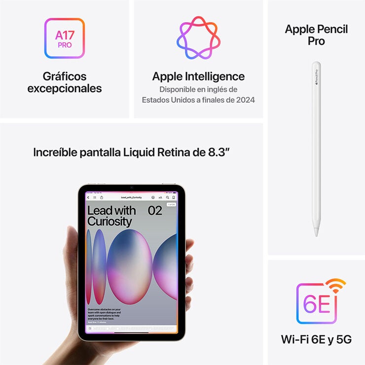 Apple iPad Mini (Wi-Fi + Cellular) 128GB Blanco Estelar Apple iPad Mini (Wi-Fi + Cellular) 128GB Blanco Estelar