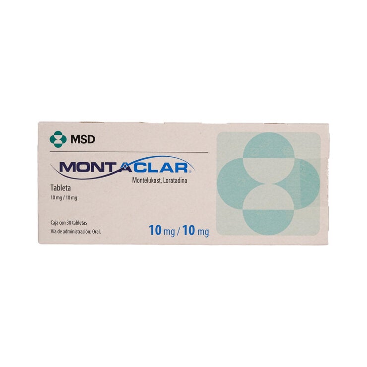 Montaclar 10 mg/10 mg 30 Tabletas Montaclar 10 mg/10 mg 30 Tabletas
