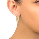 Aretes de Diamantes, 1.00ctw, Oro Amarillo de 14K