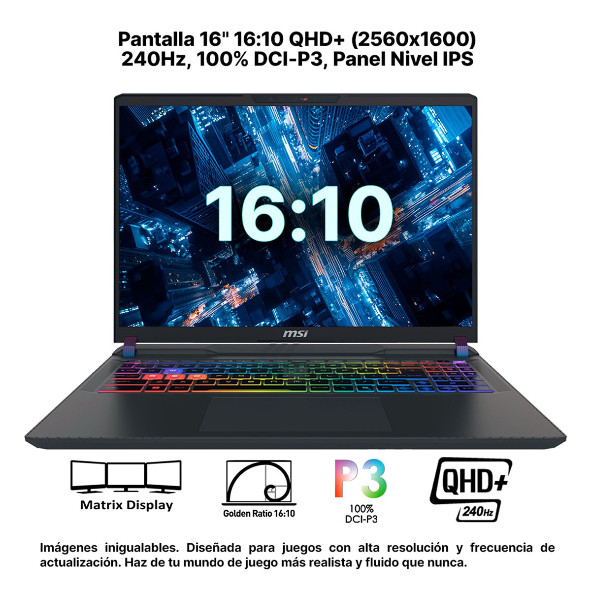 MSI Vector 16 Laptop Gaming 16" QHD+ Intel Core Ultra 9 32GB 1TB SSD MSI Vector 16 Laptop Gaming 16" QHD+ Intel Core Ultra 9 32GB 1TB SSD