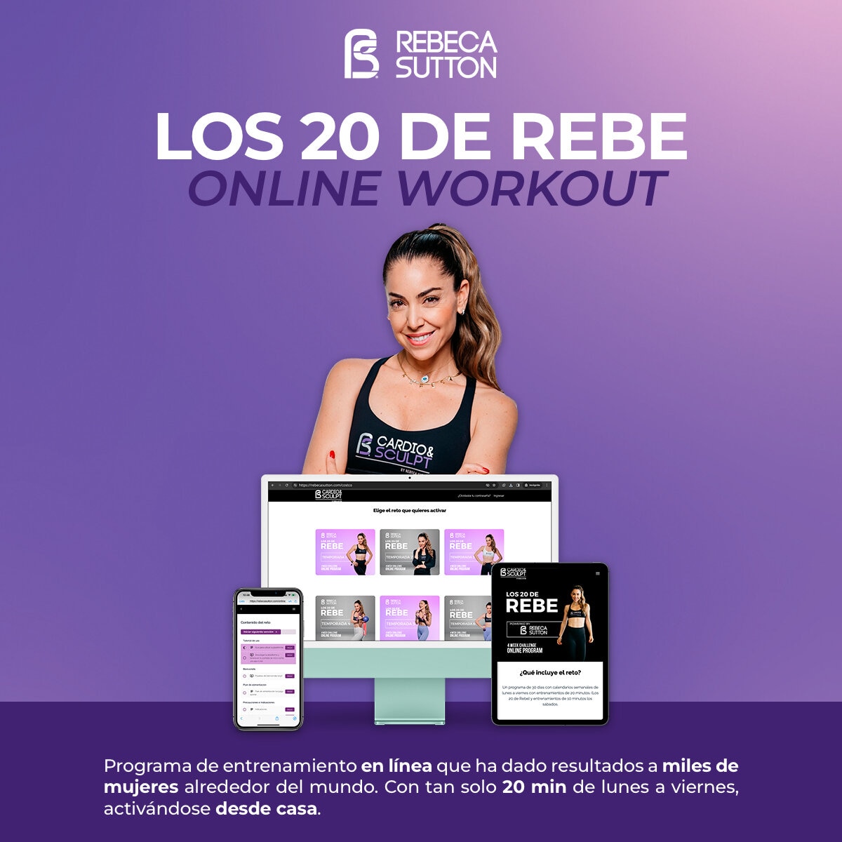 Los 20 de Rebe. Programa de Entrenamiendo en Línea.