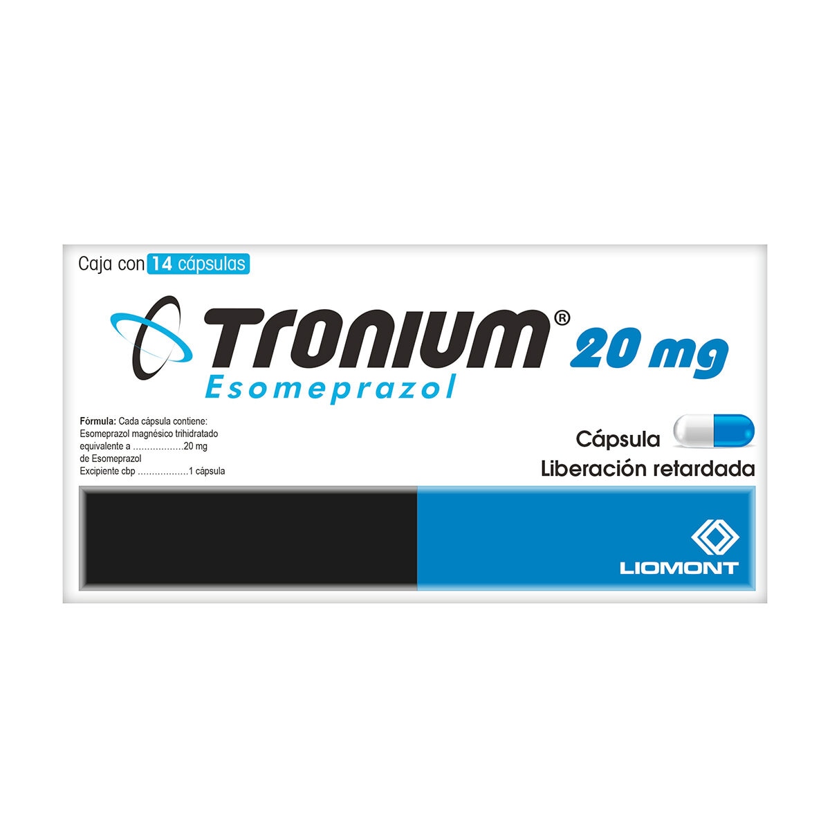 Tronium 20 mg 14 Cápsulas