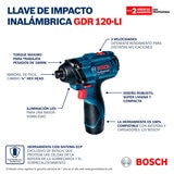 Bosch, Combo Atornillador + Llave de impacto 12V Bosch, Combo Atornillador + Llave de impacto 12V