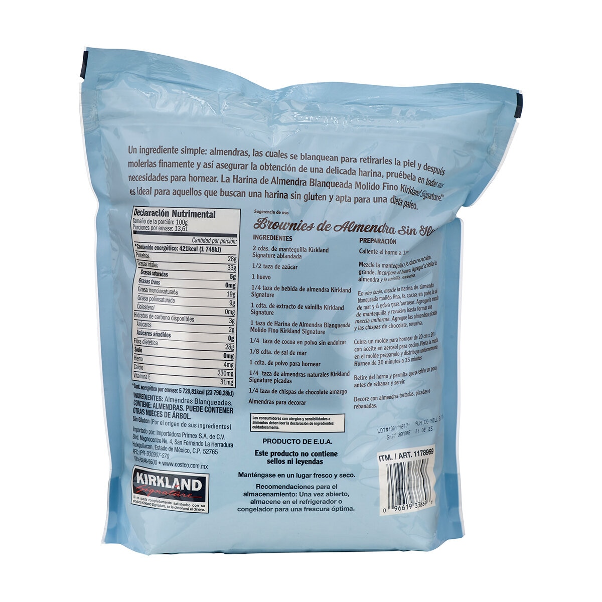 Kirkland Signature Harina de Almendra 1.361 kg Kirkland Signature Harina de Almendra 1.361 kg