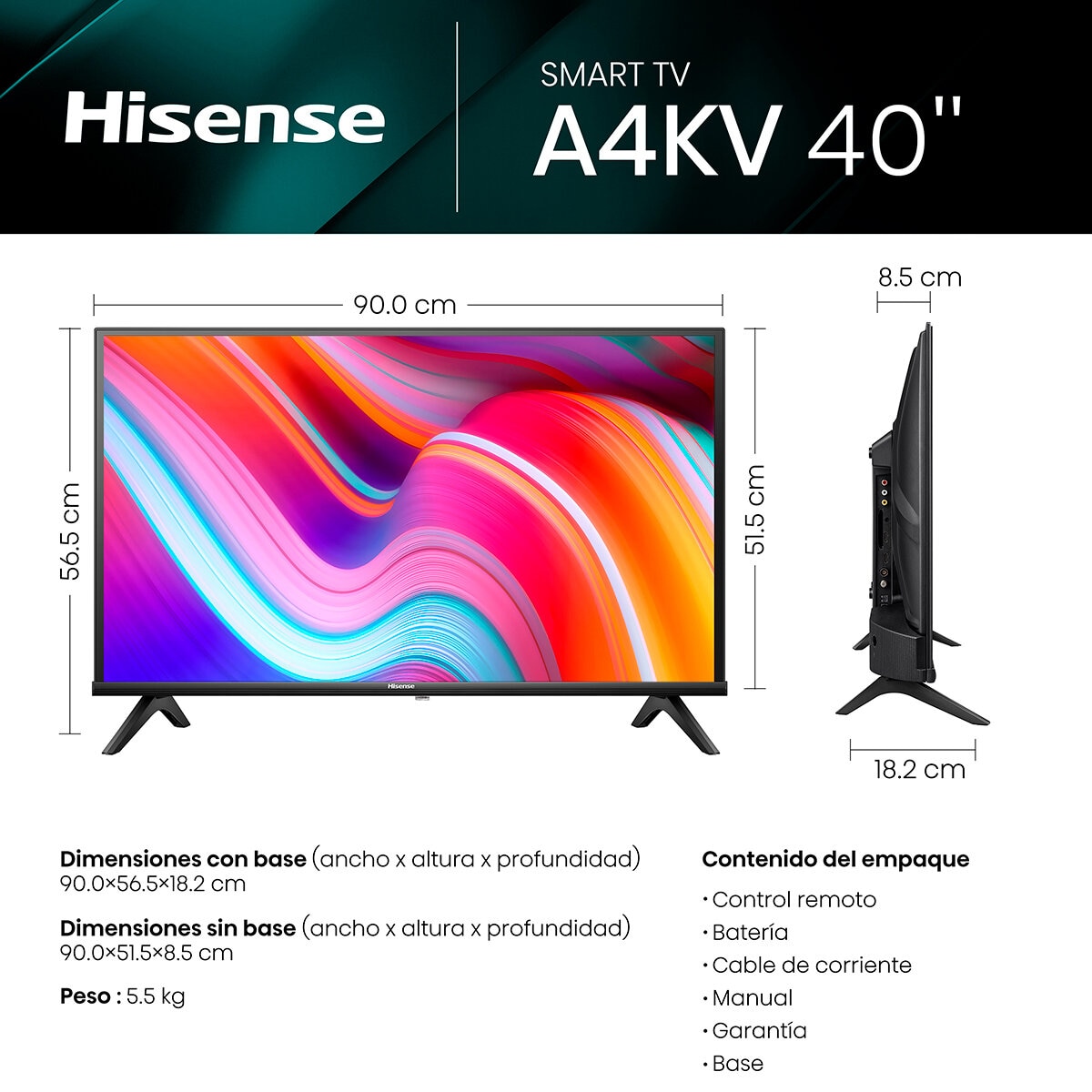 Hisense Pantalla 40" FHD Smart TV