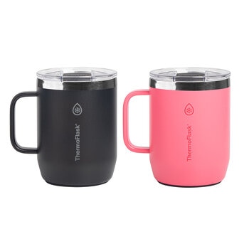 ThermoFlask Taza Para Cafe Con Aislamiento Al Vacio 2 Piezas