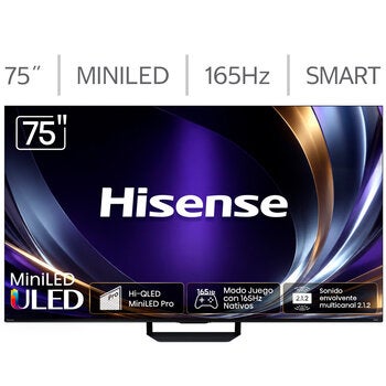 Hisense Pantalla 75" Miniled 4K Google TV 75U7SG Hisense Pantalla 75" Miniled 4K Google TV 75U7SG