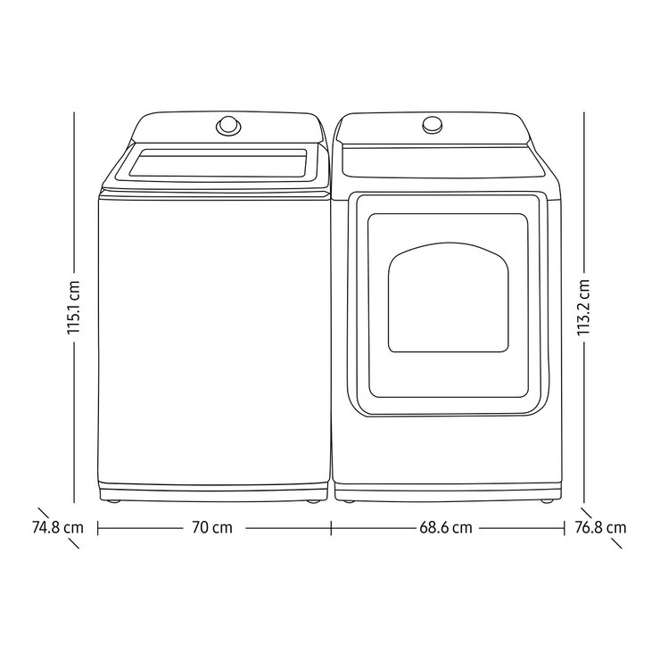 Samsung Combo de Lavado de Gas 28/24 Kg Samsung Combo de Lavado de Gas 28/24 Kg