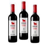 Vino Tinto Solaz Tempranillo - Cabernet Sauvignon 3/750ml