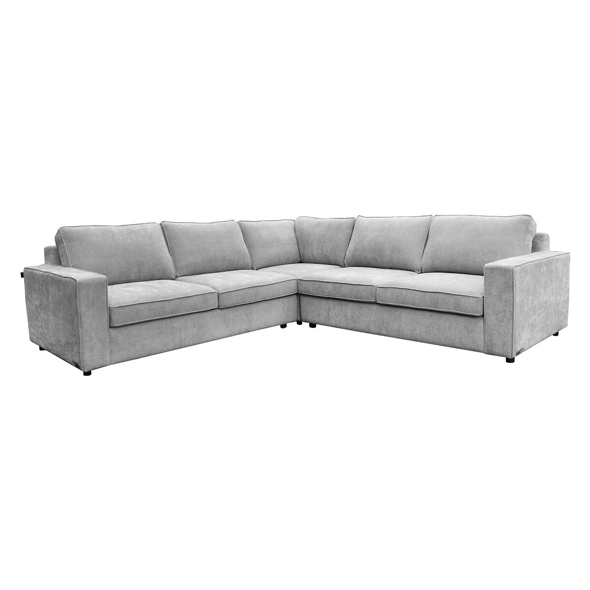 Muebles Liz, Rodius, Sala Modular De 3 Piezas Gris