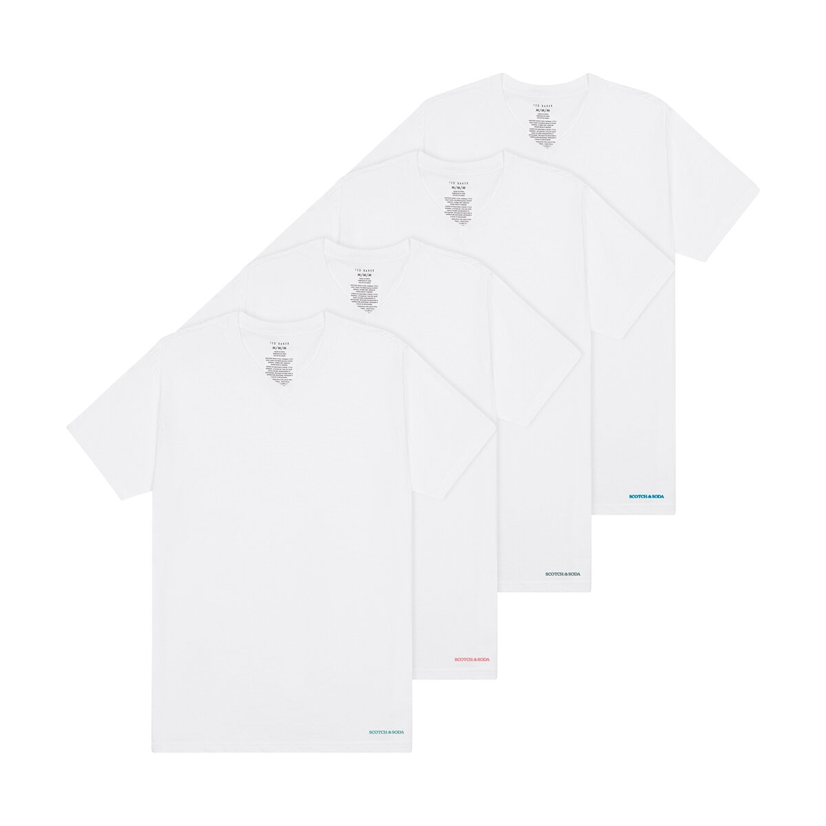 Scotch And Soda Playera para Caballero 4 Piezas Varias Tallas y Colores Scotch And Soda Playera para Caballero 4 Piezas Varias Tallas y Colores