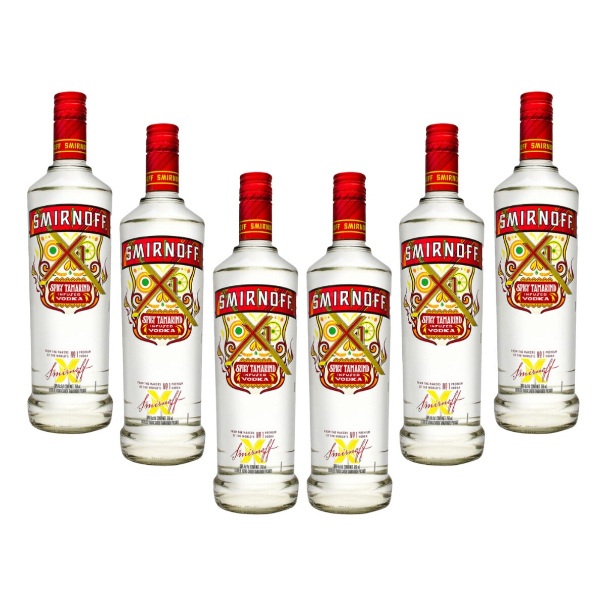 Vodka Smirnoff X1 Tamarindo 6/750 ml