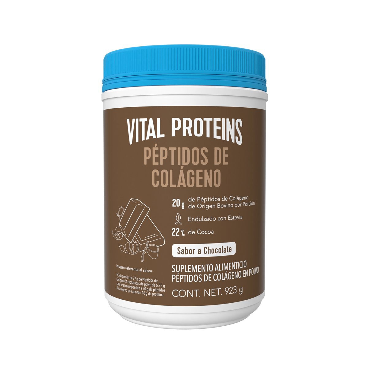 Vital Proteins Péptidos de Colágeno Sabor Chocolate 923g