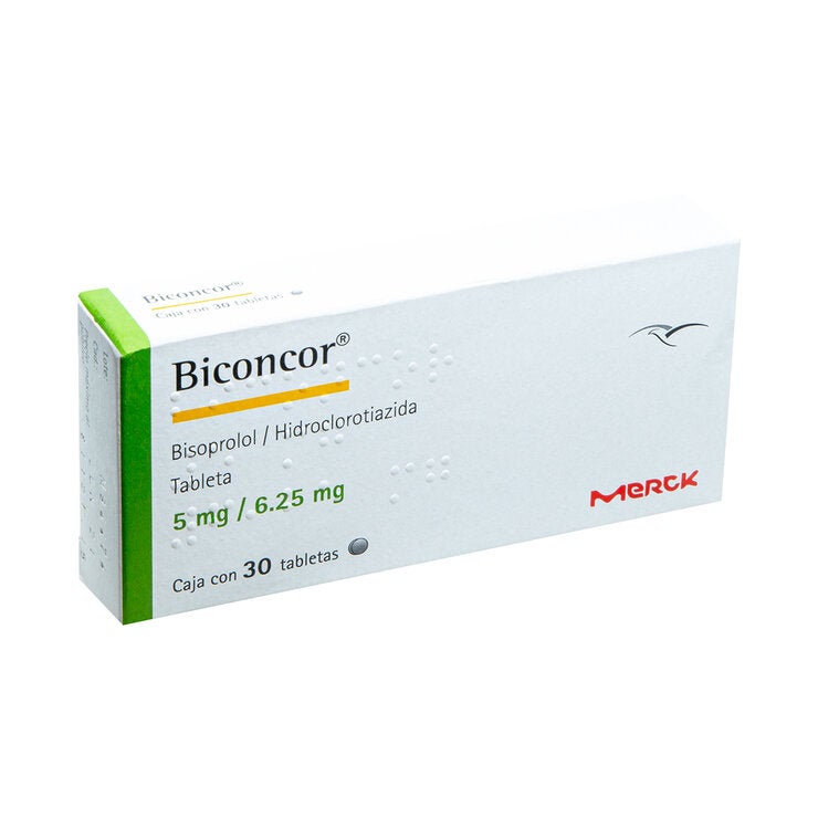 Biconcor 5/6.25 mg 30 Tabletas Biconcor 5/6.25 mg 30 Tabletas