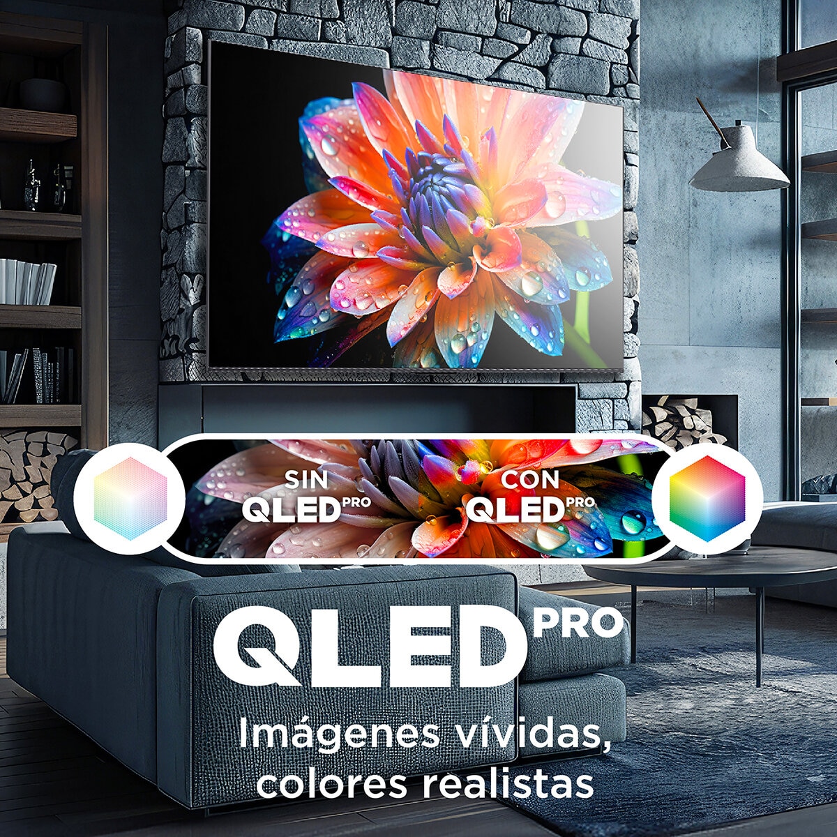 TCL Pantalla 50" 4K QLED Google TV