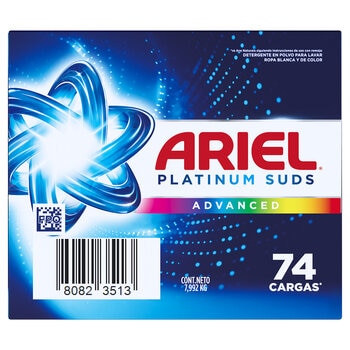 Ariel Platinum Detergente en Polvo para Ropa 7.9 kg